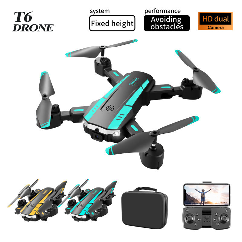 T6 Folding UAV HD Aerial Photography Four-axis Remote Control Helicopter