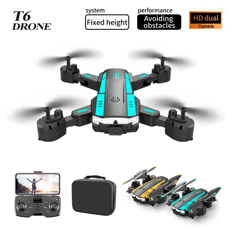 T6 Folding UAV HD Aerial Photography Four-axis Remote Control Helicopter